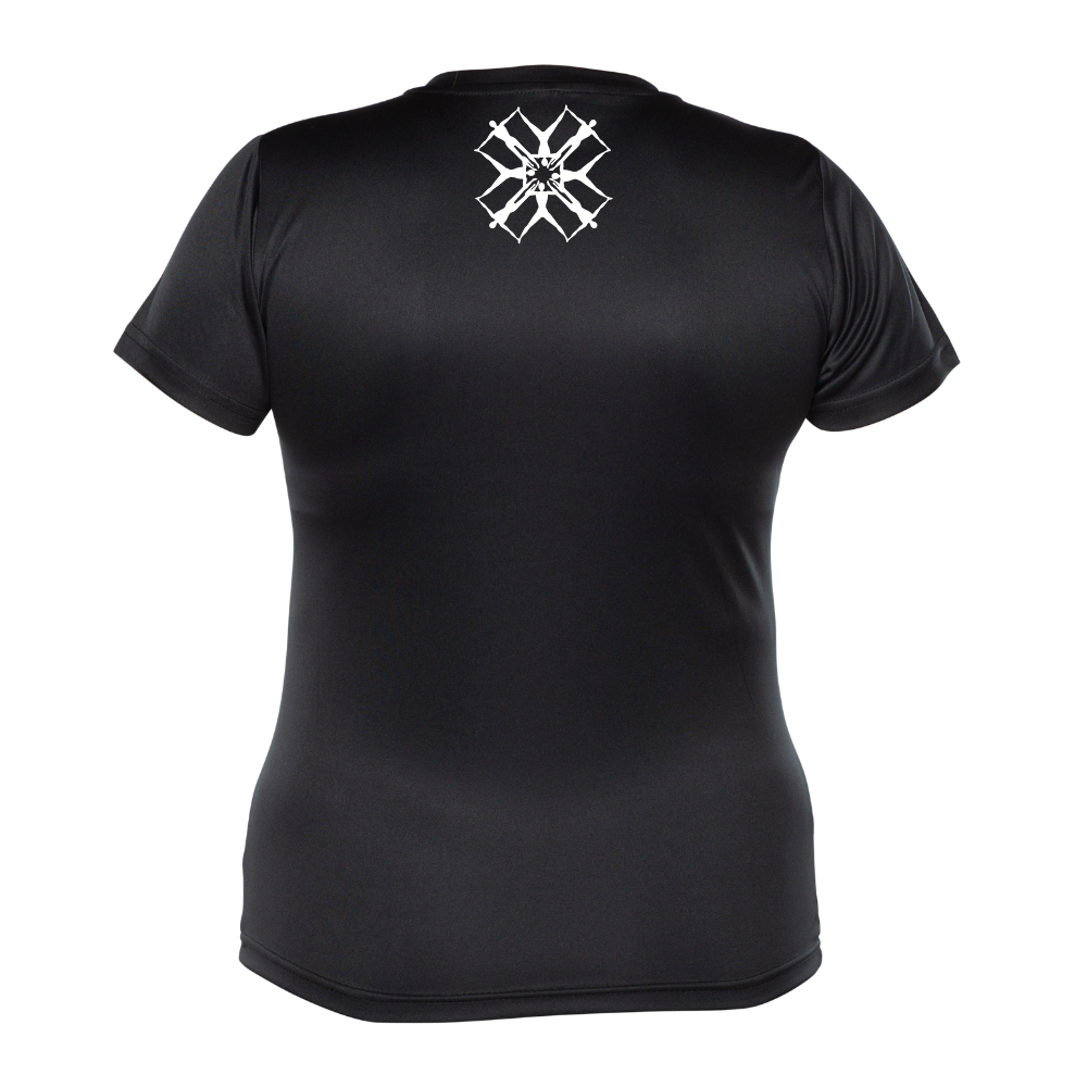 Nixines - Synchro Mom - Design 2 - Chandail technique à manches courtes - Féminin - Noir