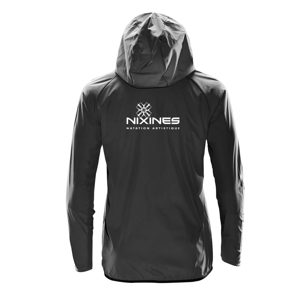 Men's hooded windbreaker - Dark gray