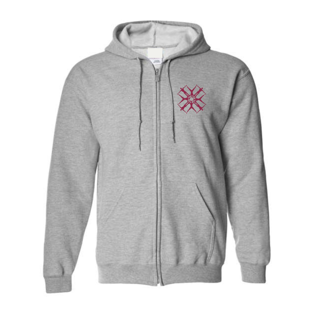 Juvenile fleece (hoodie) sweater - Red - CN Chambly