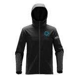 Québec Excellence Synchro - Veste Légère à capuche - Homme - Noir et Gris