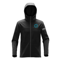 Québec Excellence Synchro - Veste Légère à capuche - Homme - Noir et Gris