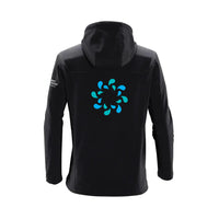 Québec Excellence Synchro - Veste Légère à capuche - Homme - Noir et Gris