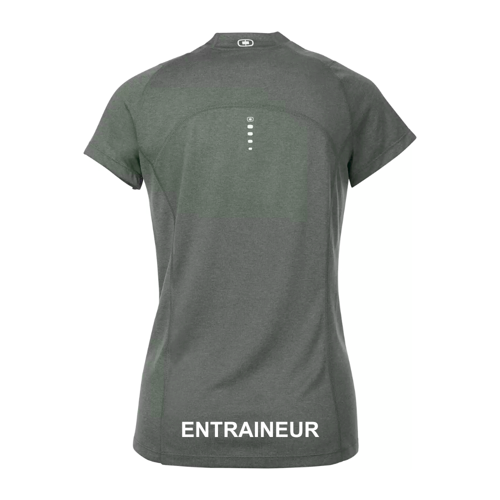 Québec Excellence Synchro - Chandail à manches courtes Endurance - Entraineur - Féminin - Gris