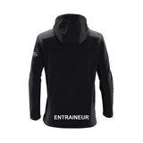 Québec Excellence Synchro - ENTRAINEUR - Veste Légère à capuche - Homme - Noir et Gris