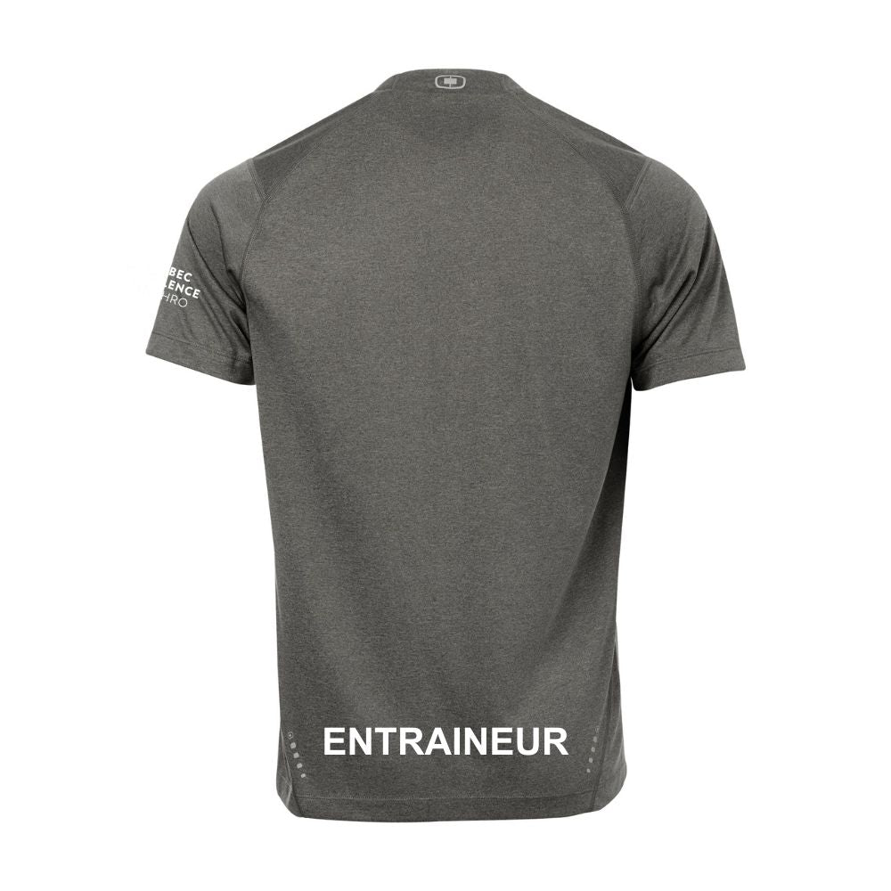 Québec Excellence Synchro - ENTRAINEUR - Chandail à manches courtes Endurance - Masculin - Gris