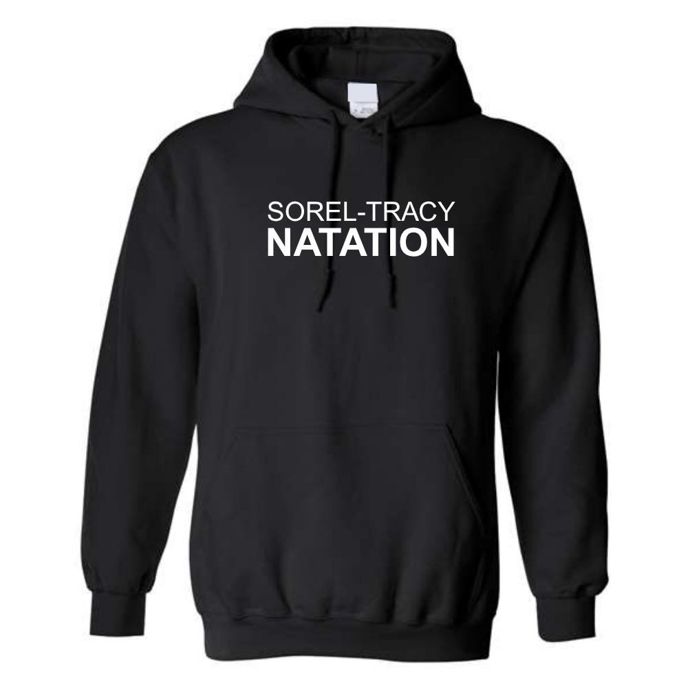 STN - Chandail molleton à capuchon (Kangourou/Hoodie) - Adulte - Noir