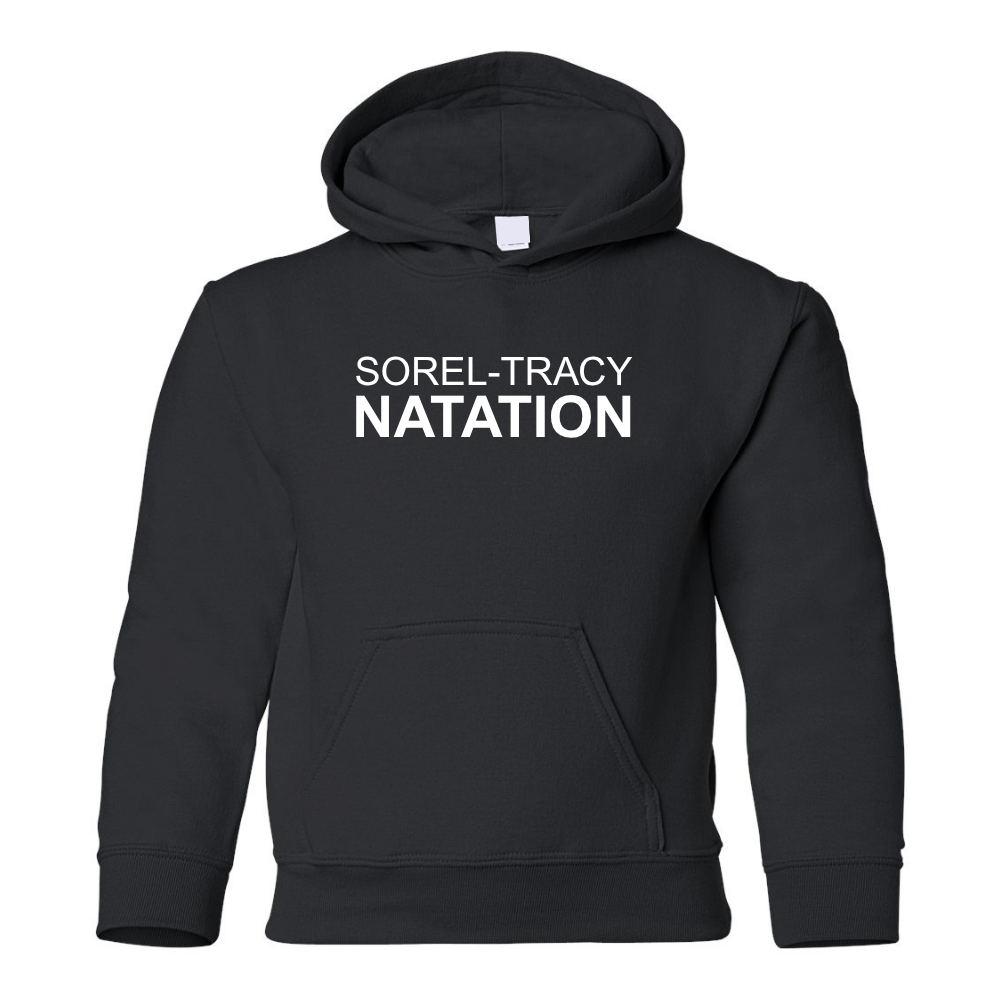 STN - Chandail molleton à capuchon (Kangourou/Hoodie) - Juvénile - Noir