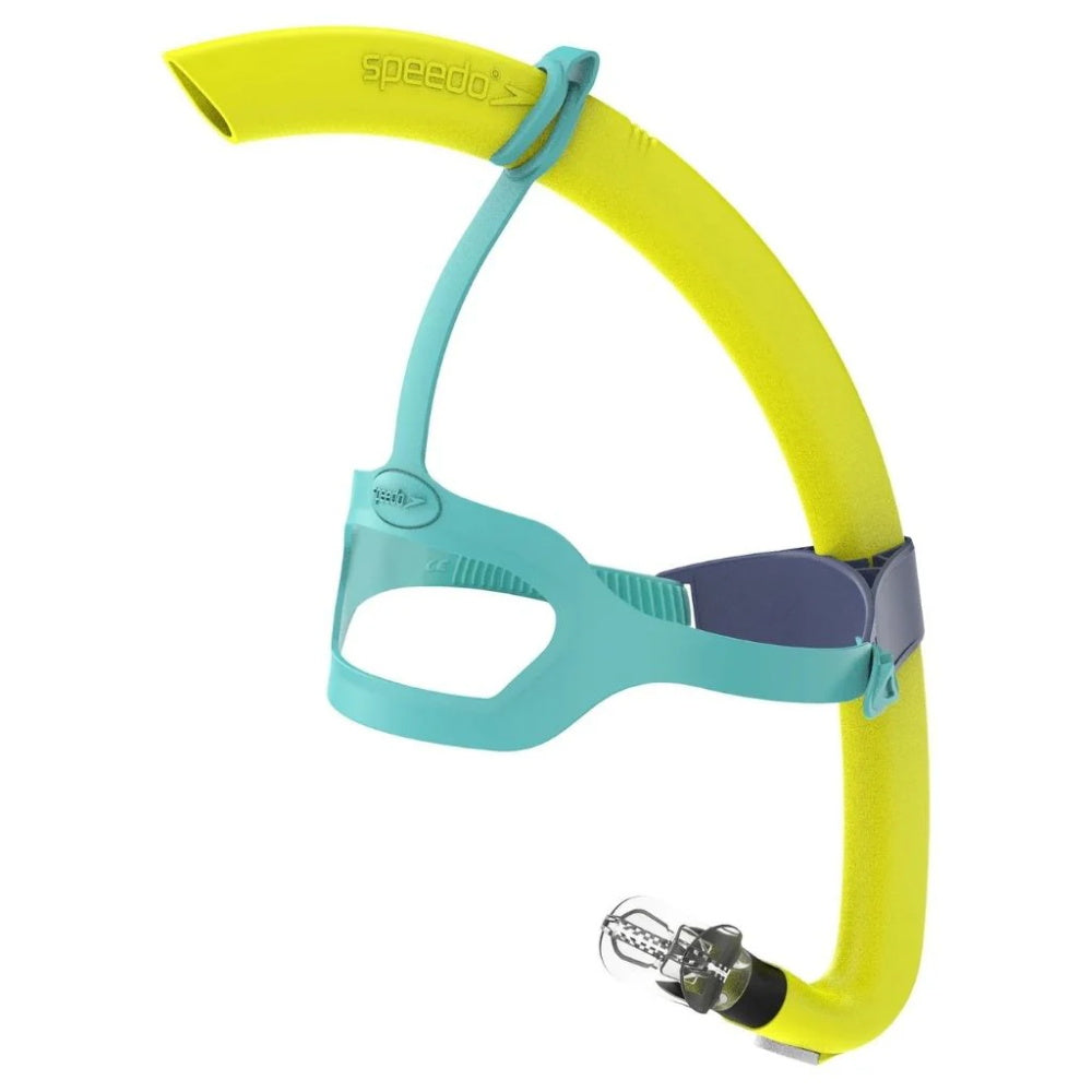 Speedo Bullet Head Junior Snorkel center-mount training snorkel for youth swim laps.