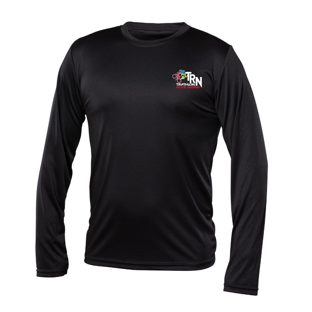 Technical sweater, long-sleeved - Men - black