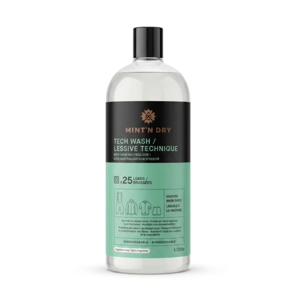 MINT'N DRY – Détergent pour Textiles Techniques 1L