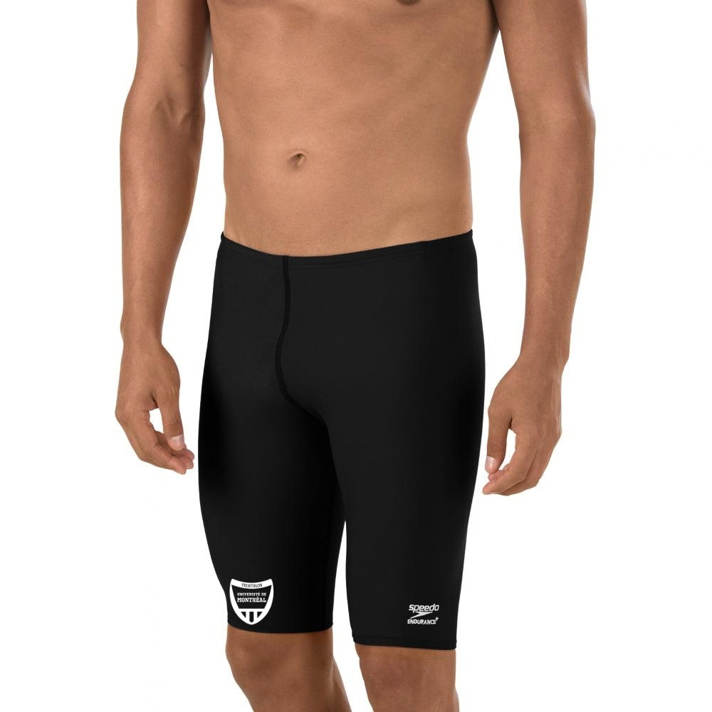 Triathlon Université de Montréal - Speedo Jammer Endurance+ - Maillot de bain masculin - Noir
