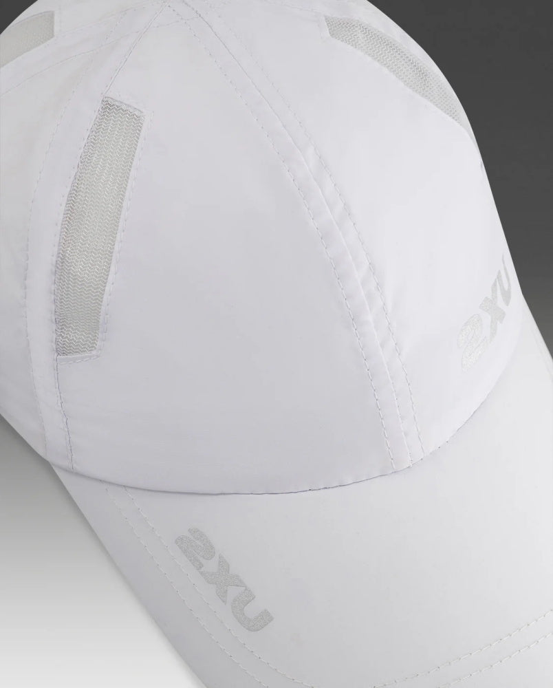 2XU - RUN CAP - Casquette légère - Taille régulière  - Blanc