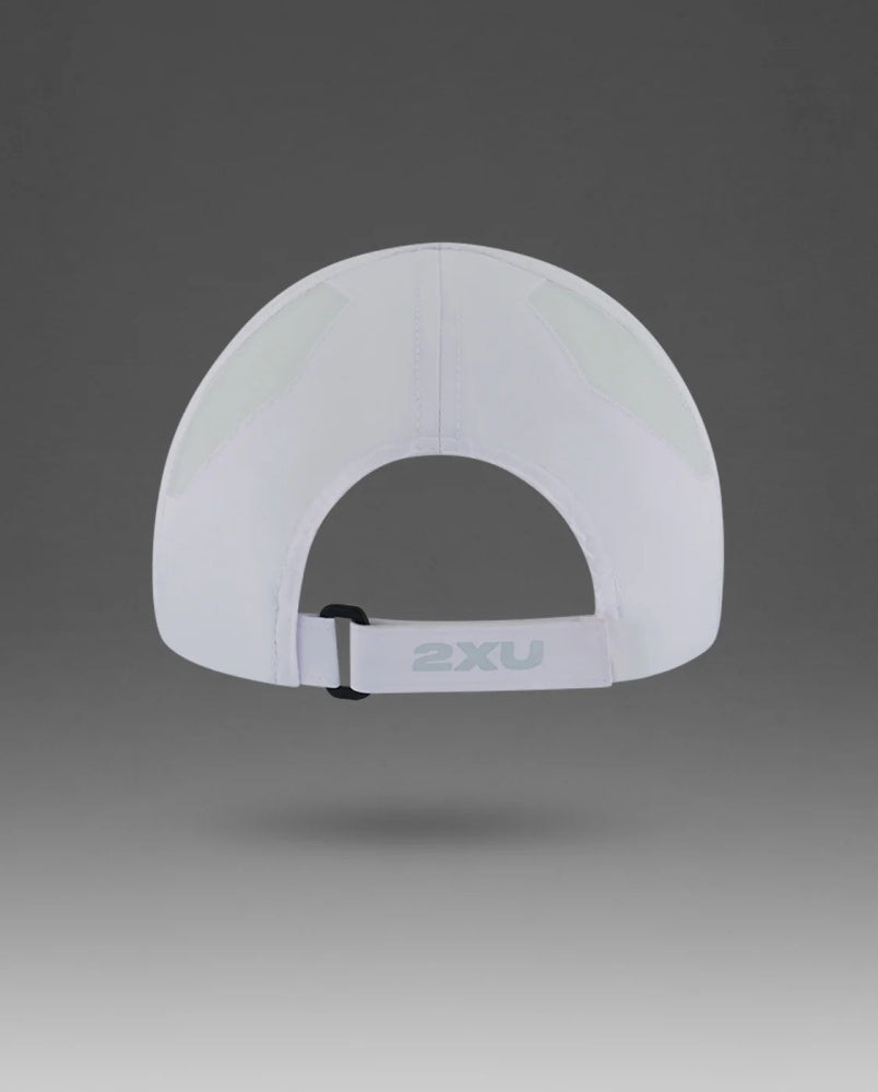 2XU - RUN CAP - Casquette légère - Taille régulière  - Blanc
