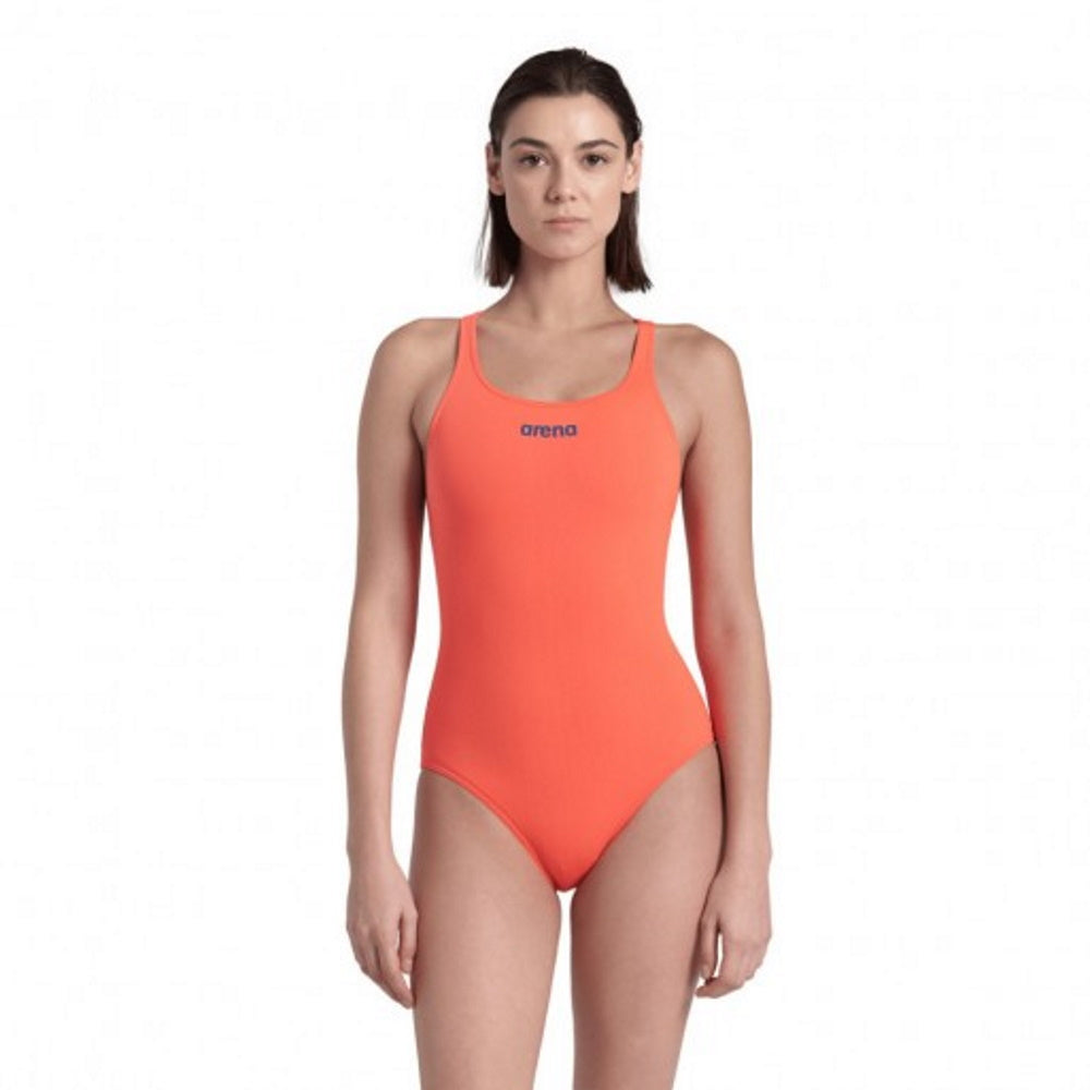 Arena Swim Pro - Maillot d'entraînement pour femmes - BRIGHT CORAL