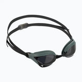 Competition swim goggles with wide lenses and hydrodynamic profile