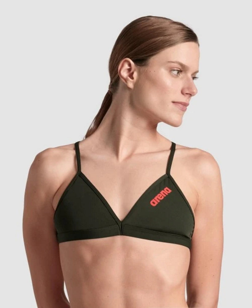 Arena Swim Top Tie - Women's Bikini Top - Dark Sage (900)