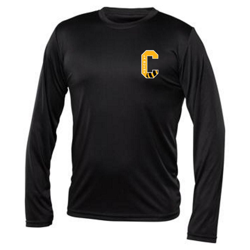 Technical sweater, long-sleeved - Men - black
