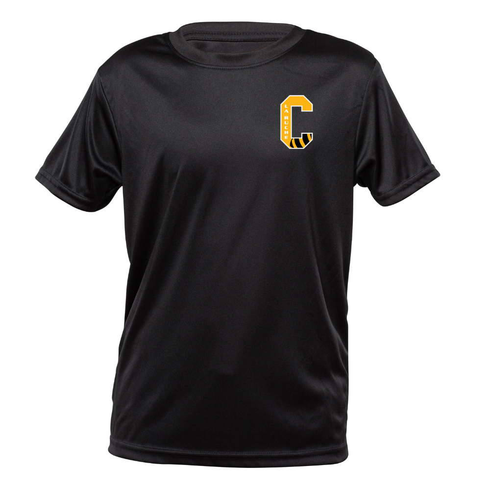 Short Sleeve Technical Sweater - Junior - Black