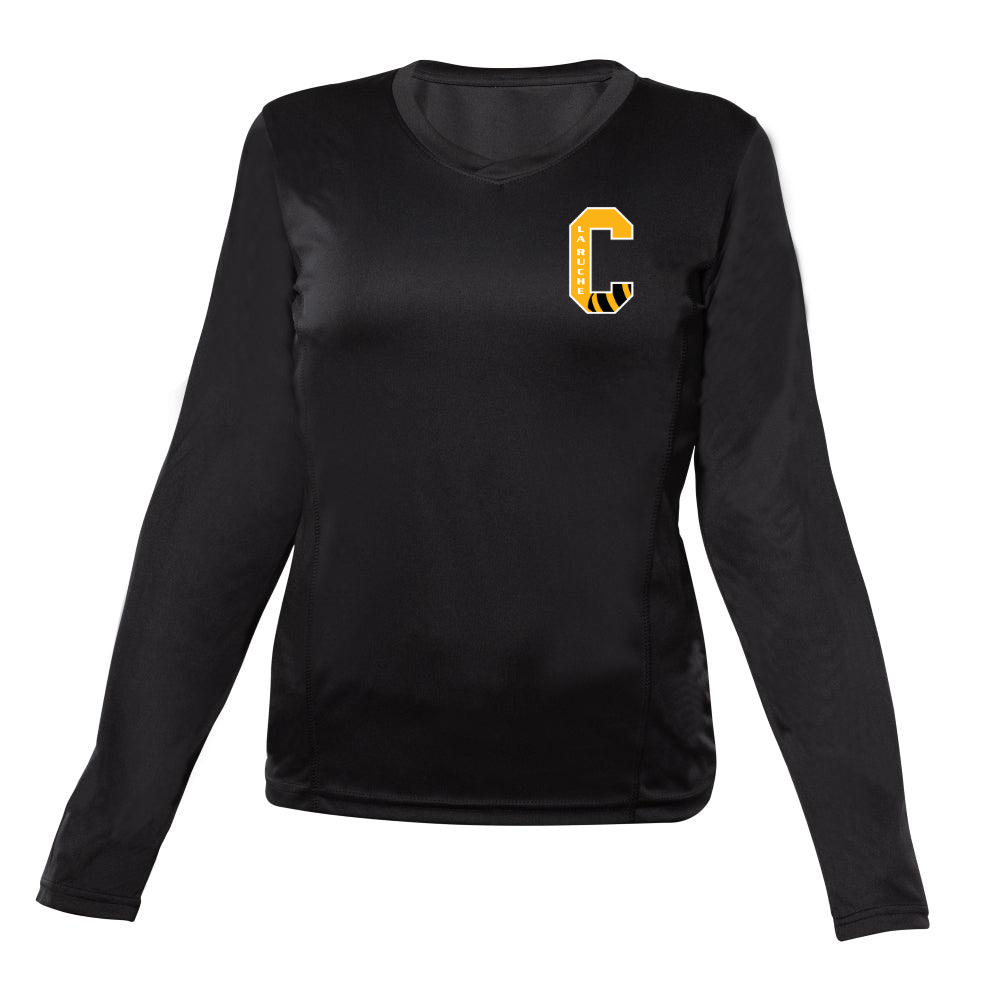 Technical Sweater, Long Sleeve - Lady - Black