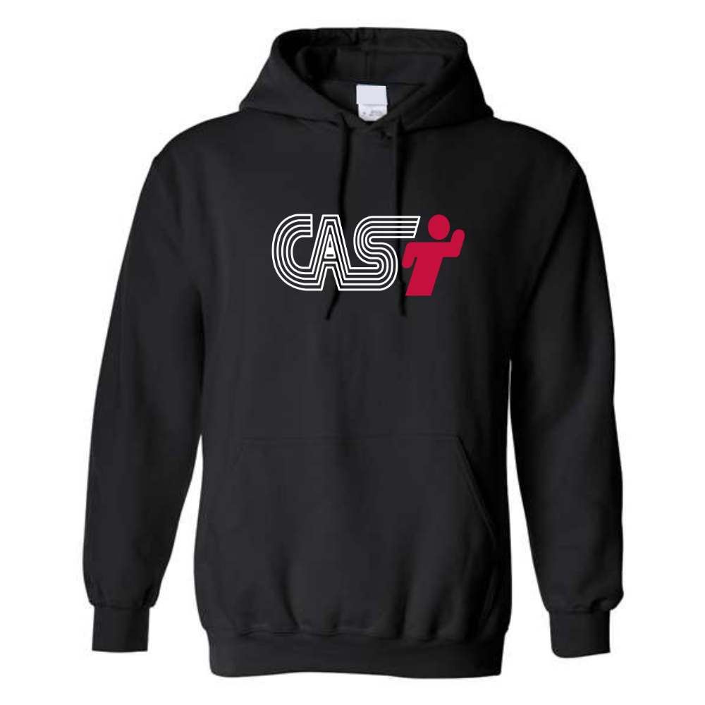 Fleece hooded sweater (Kangaroo/Hoodie) - Adult - Black