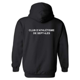 CASI - Chandail molleton à capuchon (Kangourou/Hoodie) - Petit logo - Adulte - Noir