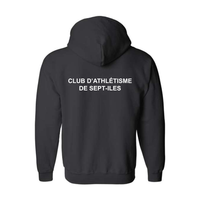 Hooded fleece jacket with zip - Adult - Black