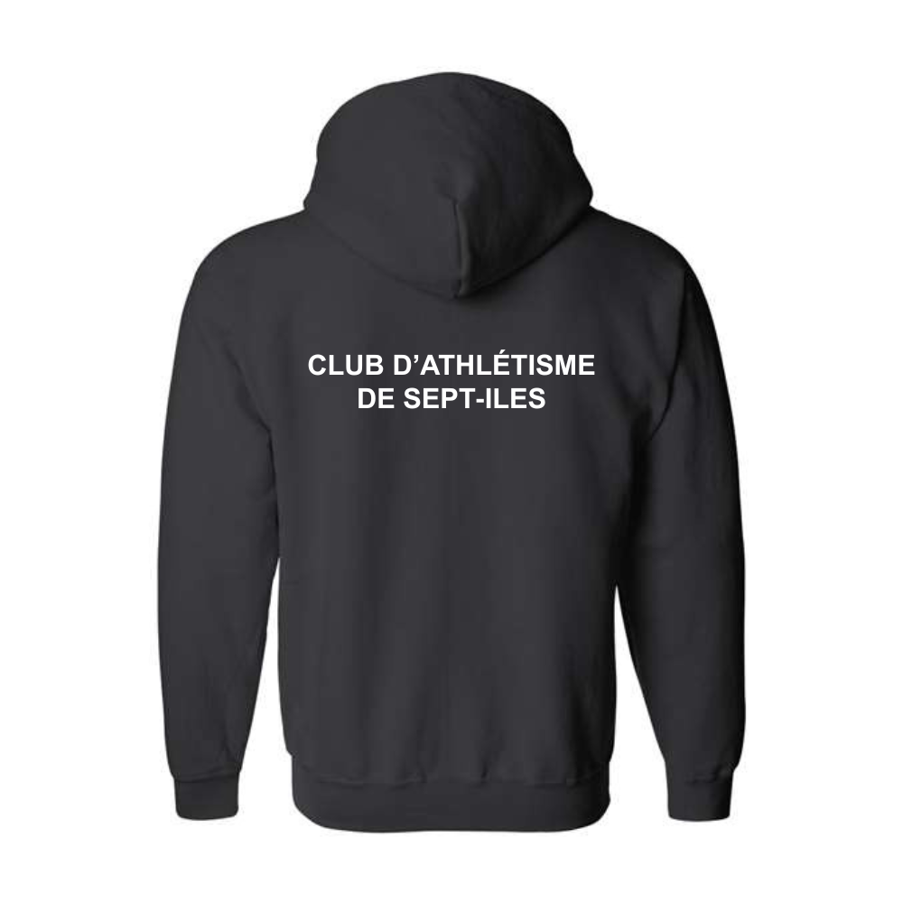 Hooded fleece jacket with zip - Adult - Black