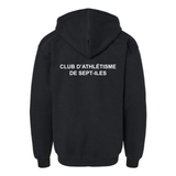 Hooded fleece jacket with zip - Juvenile - Black