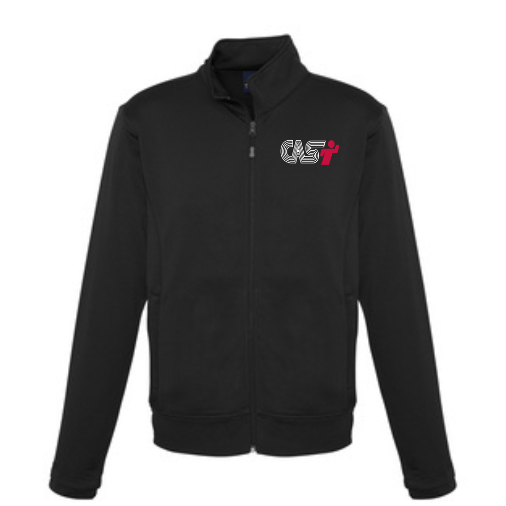 Sporty jacket with zipper - Regular fit - Black