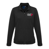 Sporty jacket with zipper - Feminine cut - Black