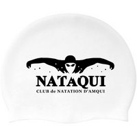 NATAQUI - Casque de bain officiel en silicone - Blanc