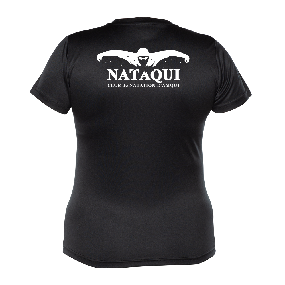 NATAQUI - Chandail technique à manches courtes - Féminin - Noir