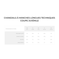 CNHR - Chandail technique, à manches longues - Juvénile - Noir