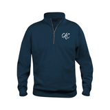 Club Aquatique Charlesbourg - Coton ouaté à Demi-Zip Unisexe - Marine