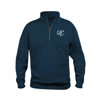 Club Aquatique Charlesbourg - Coton ouaté à Demi-Zip Unisexe - Marine