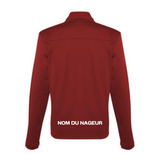 CNHR - Veste sportive avec fermeture éclair - Coupe régulière - Rouge