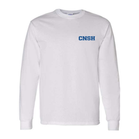 Cotton Long Sleeve Tee - Men's - White