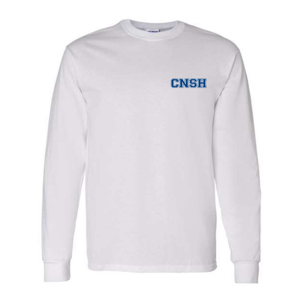 Cotton Long Sleeve Tee - Men's - White