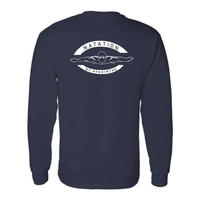 Cotton Long Sleeve Tee - Men's - Navy