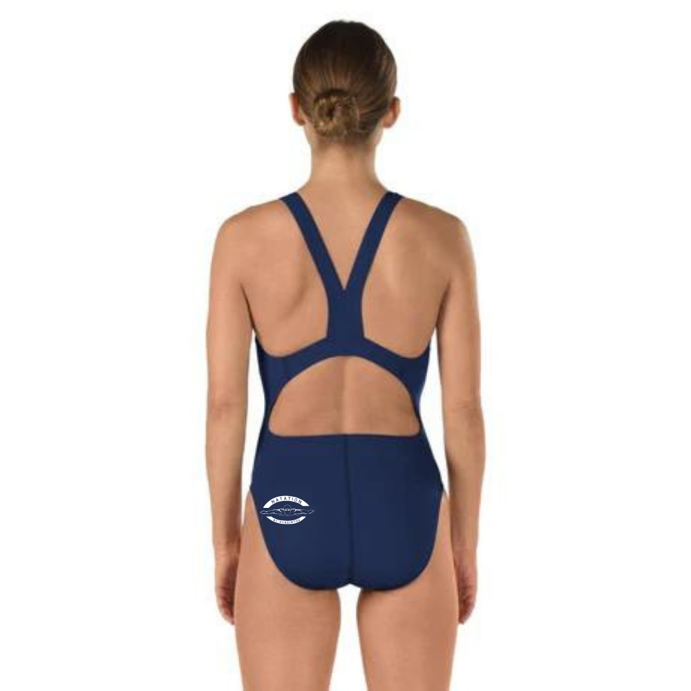 CNSH - Speedo Solid Super Pro Back Endurance+ - Maillot d’entraînement pour femmes - Marine