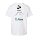 Short-sleeved cotton sweater - Juvenile - White