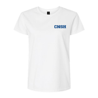 Short-sleeved cotton sweater - Feminine - White