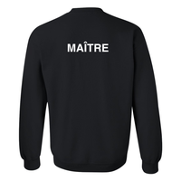 CNSI - Chandail molleton (coton ouaté) - Adulte - MAÎTRE - Noir