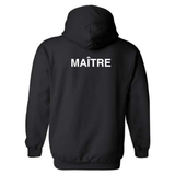 Fleece hooded sweater (Kangaroo/Hoodie) - Adult - Black