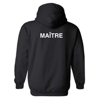 Fleece hooded sweater (Kangaroo/Hoodie) - Adult - Black