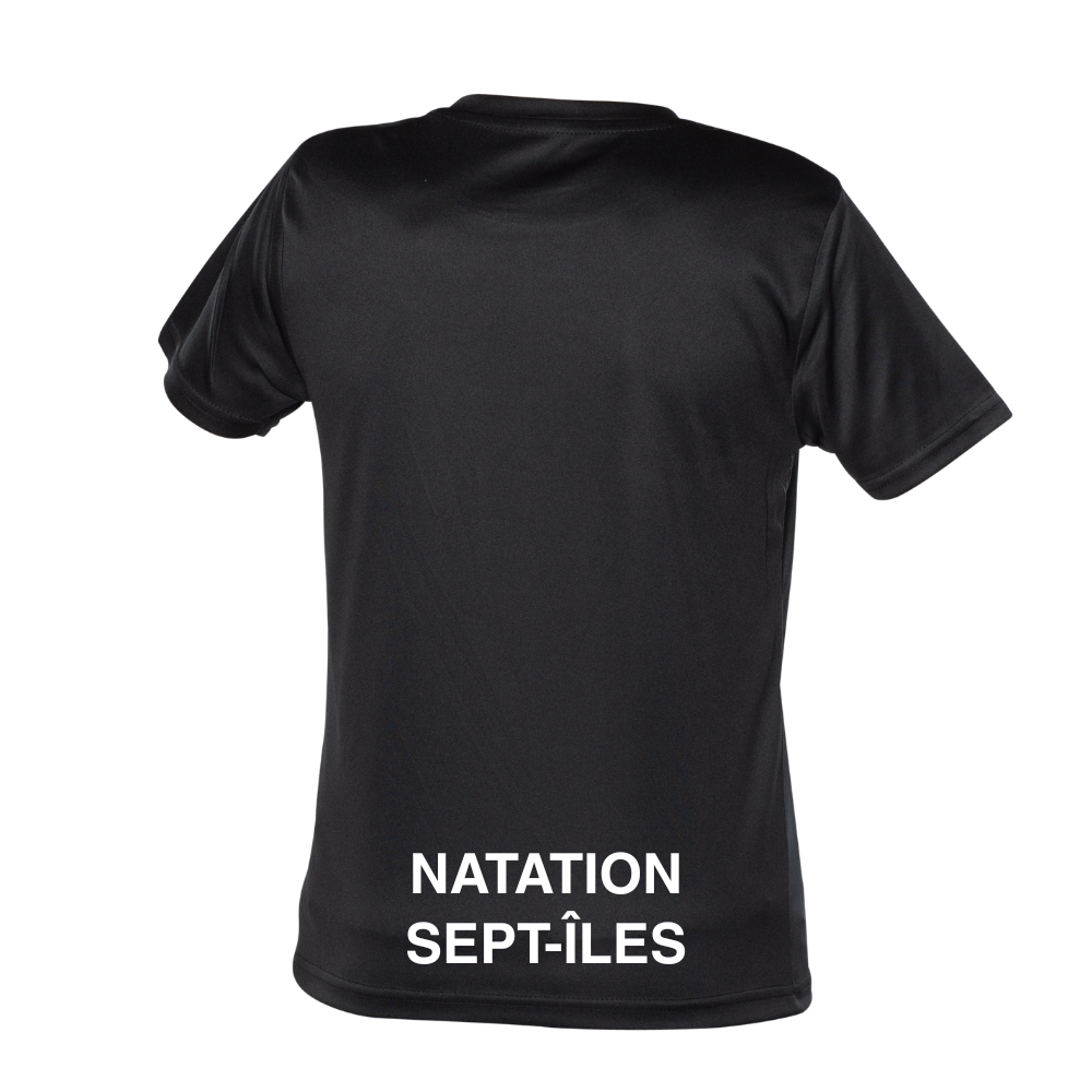Short-sleeved technical sweater - Child - Black
