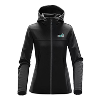 Light hooded jacket - Women - Black and Gray