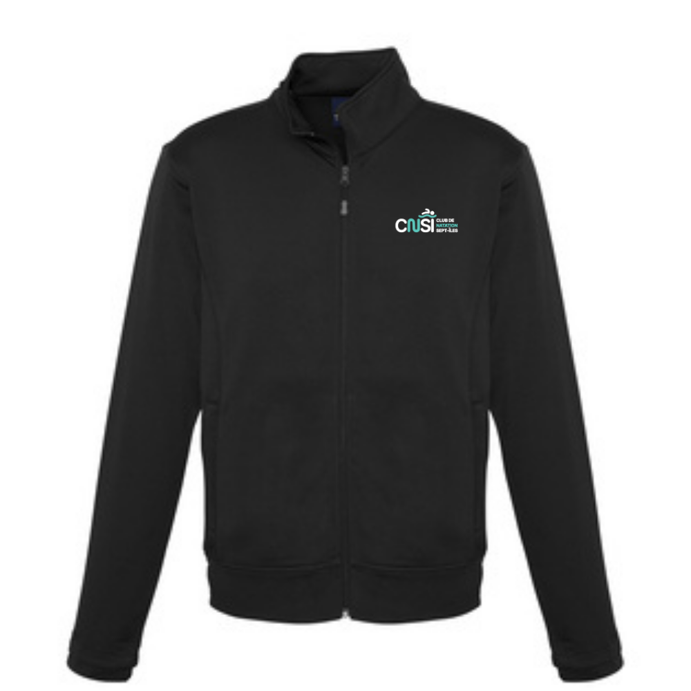 CNSI - Veste sportive avec fermeture éclair - Coupe régulière - Noir
