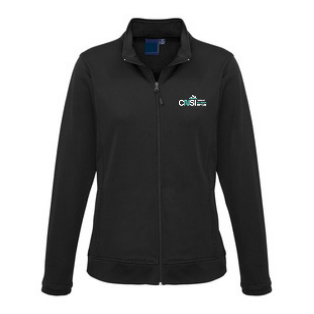 CNSI - Veste sportive avec fermeture éclair - Coupe féminine - Noir