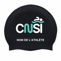 CNSI - Casques de bain en silicone personnalisés - Noir